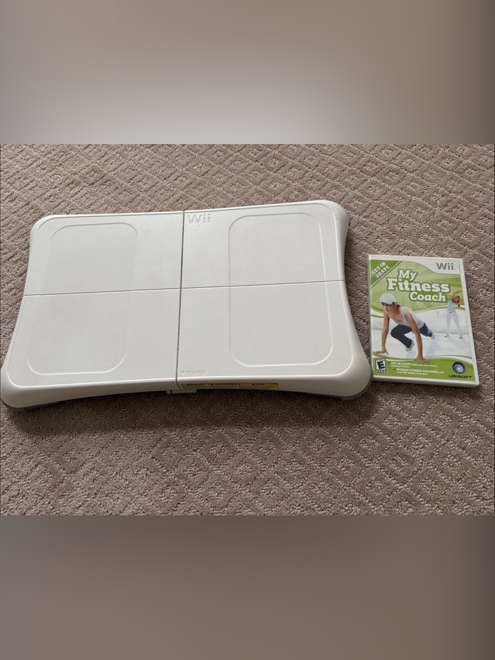 Nintendo Wii White Balance Board with My Fitness Coach Game